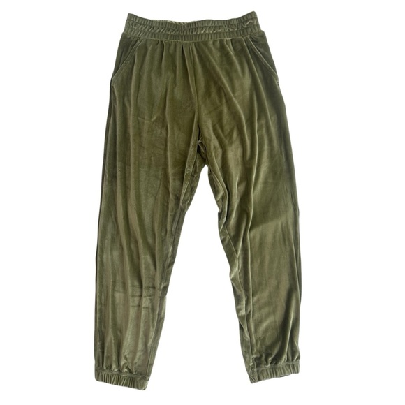 Free People Araminta James Velour Trackie Pant – Khaki – Size 6 / XS – NWT - Picture 2 of 10